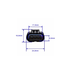 Wtyczka 4-pin MCON przepływomierz z kablami VW AUDI SKODA FIAT CITROEN PEUGEOT