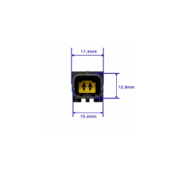 wtyczka 2-pin gniazgo SICMA-1,5 z kablami LPG CITROEN RENAULT