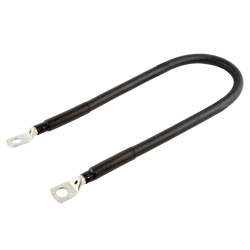 Przewód masowy elastyczny 16 mm² 40 cm | Oczko M8-M8