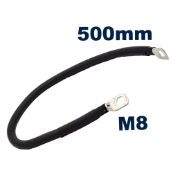 PRZEWÓD KABEL MASY MASOWY M8 ELASTYCZNY 16mm2 50cm